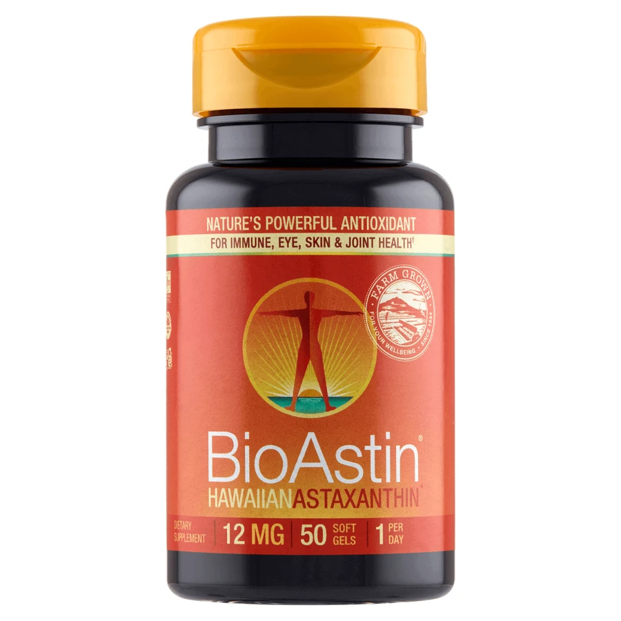 BioAstin, астаксантин 12 мг, 50 капсул: цены и характеристики