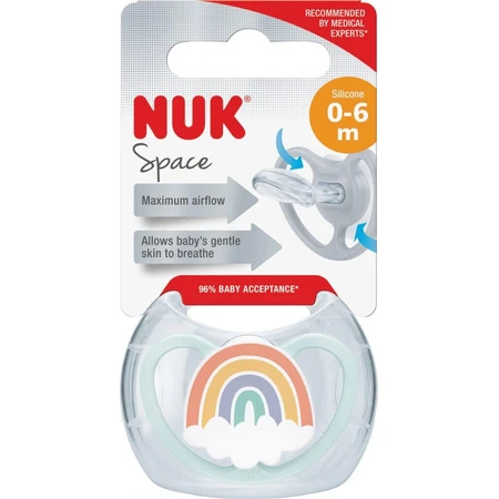 NUK Soother Space 0-6м BOX 1×1 шт, соска-пустушка NUK Soother Space 0-6м BOX 1×1 шт: ціни та характеристики