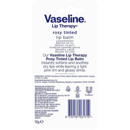 Vaseline Lip Therapy Liptube росистый тонированный бальзам для губ 10 г: цены и характеристики