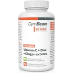 Gymbeam vit c + zn + екстракт імбиру 90tbl 90 таблеток: ціни та характеристики