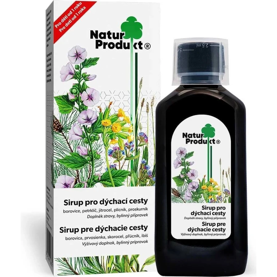 NaturProdukt Сироп для дыхательных путей 1×200 мл, сироп для дыхательных путей: цены и характеристики