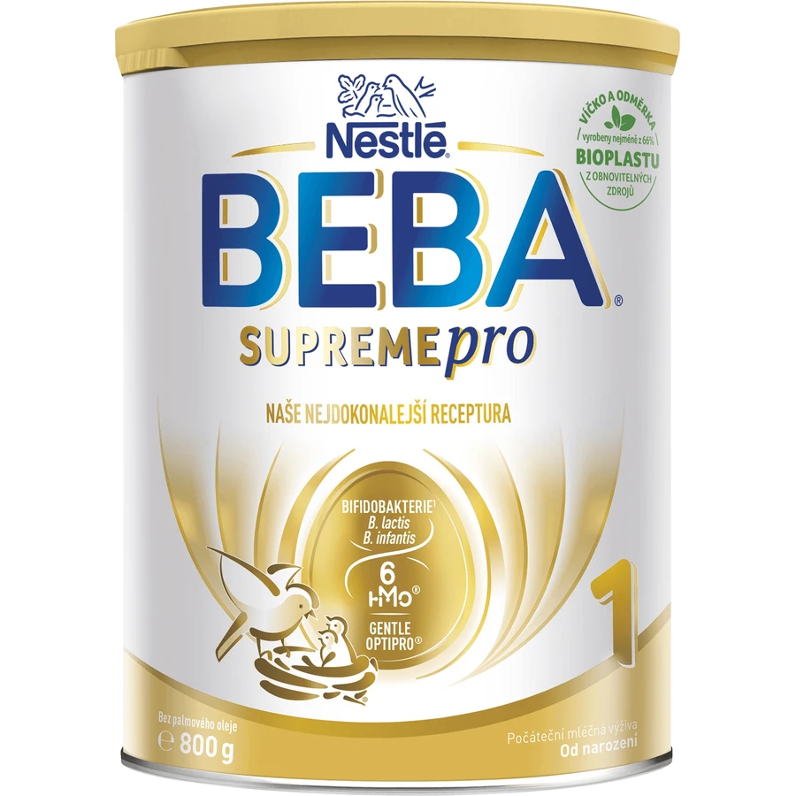 Nestlé Beba SUPREMEfor 1 дитяча молочна суміш з народження 6HMO 800 г: ціни та характеристики