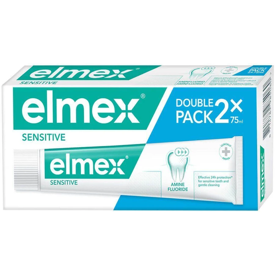 Зубная паста Elmex Sensitive дуопак 2 x 75 мл: цены и характеристики
