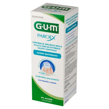 Ополіскувач для ротової порожнини Sunstar Gum Paroex з хлоргексидином 0,06%, 500 мл: ціни та характеристики