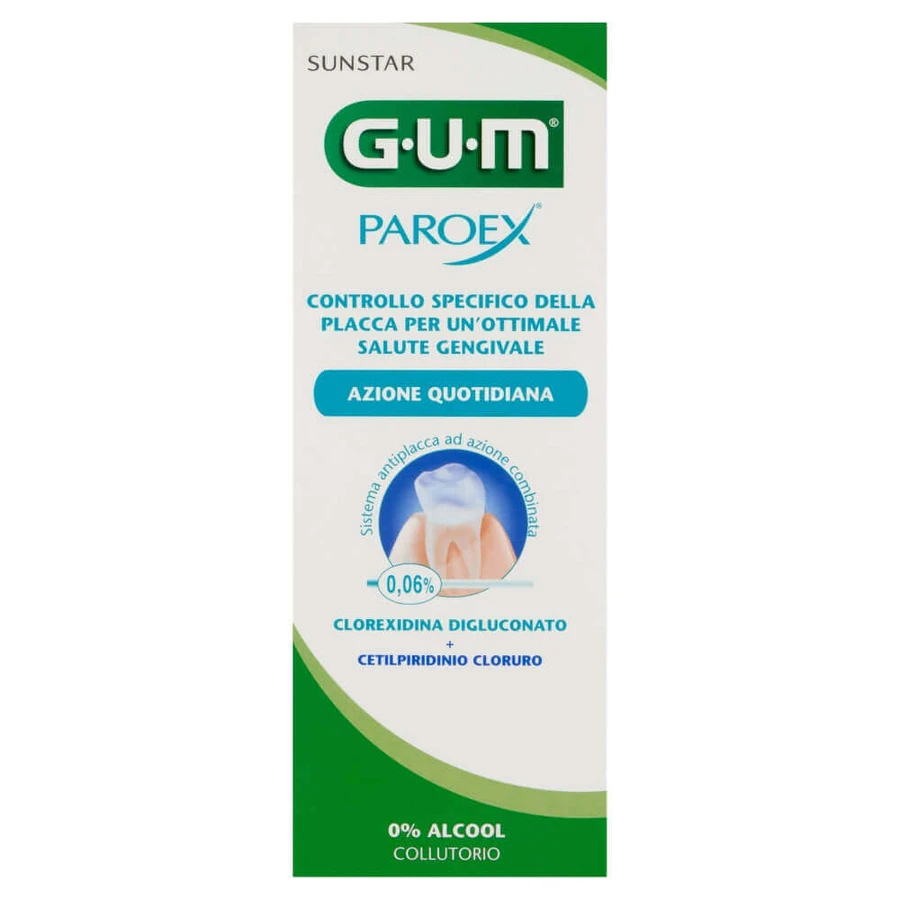 Ополіскувач для ротової порожнини Sunstar Gum Paroex з хлоргексидином 0,06%, 500 мл: ціни та характеристики