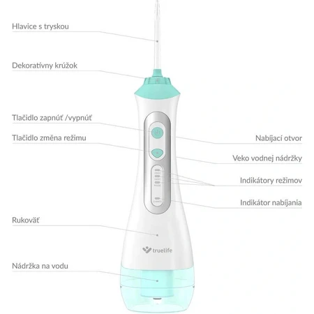 TrueLife AquaFloss Lite 1×1 шт, електричний душ для порожнини рота: ціни та характеристики