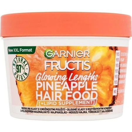 Garnier Fructis Hair Food Ананас 3 в 1 Маска для довгого волосся, 400 мл 1×400 мл: ціни та характеристики