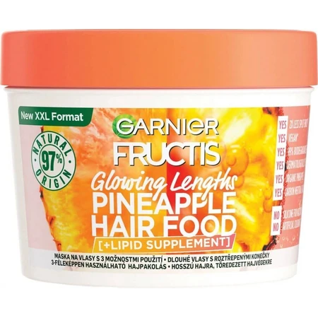 Garnier Fructis Hair Food Ананас 3 в 1 Маска для довгого волосся, 400 мл 1×400 мл: ціни та характеристики