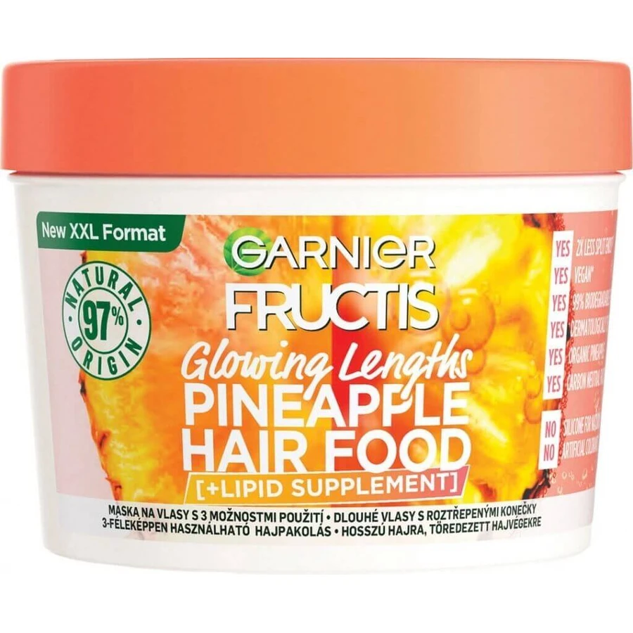 Garnier Fructis Hair Food Ананас 3 в 1 Маска для довгого волосся, 400 мл 1×400 мл: ціни та характеристики