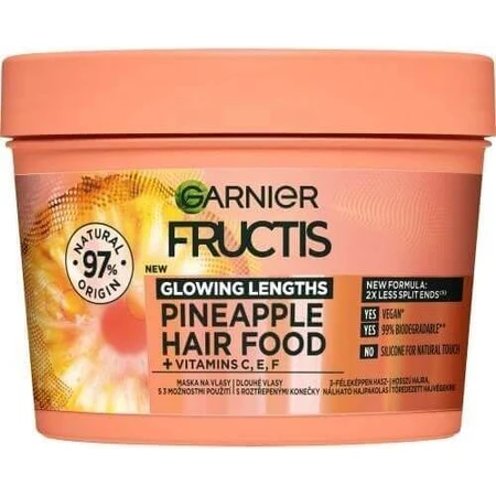 Garnier Fructis Hair Food Ананас 3 в 1 Маска для довгого волосся, 400 мл 1×400 мл: ціни та характеристики