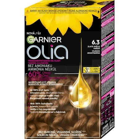 Garnier Olia стійка фарба для волосся 16.3 Золотисто-русявий набір 1×1, перманентна фарба для волосся: ціни та характеристики