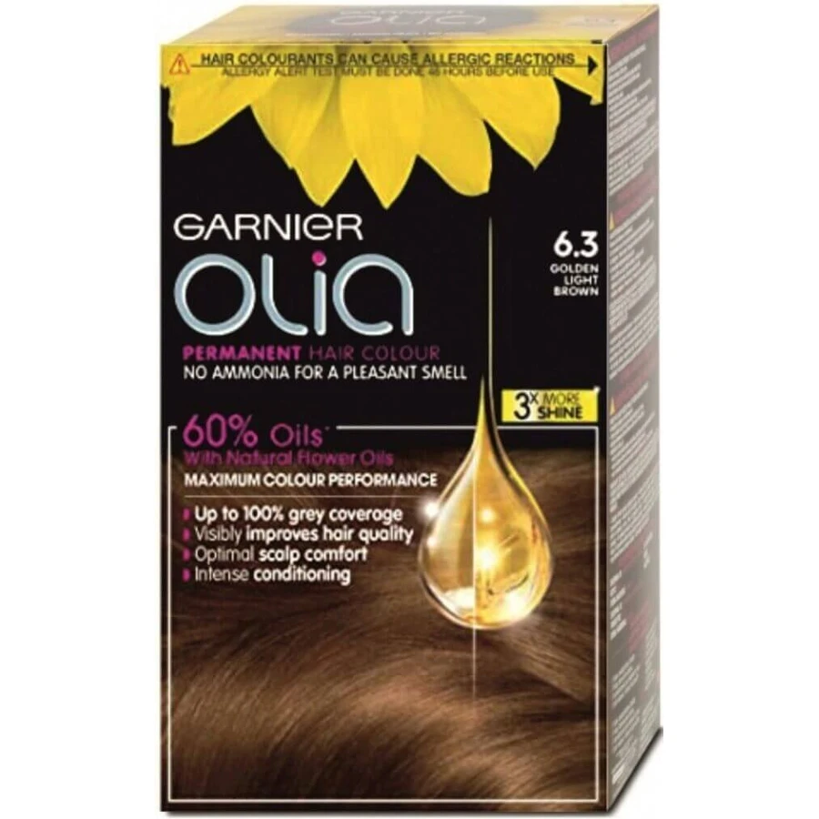 Garnier Olia стійка фарба для волосся 16.3 Золотисто-русявий набір 1×1, перманентна фарба для волосся: ціни та характеристики