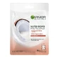 Маска-салфетка Nutri Bomb Skin Naturals с кокосовым молоком и гиалуроновой кислотой, 28 г, Garnier