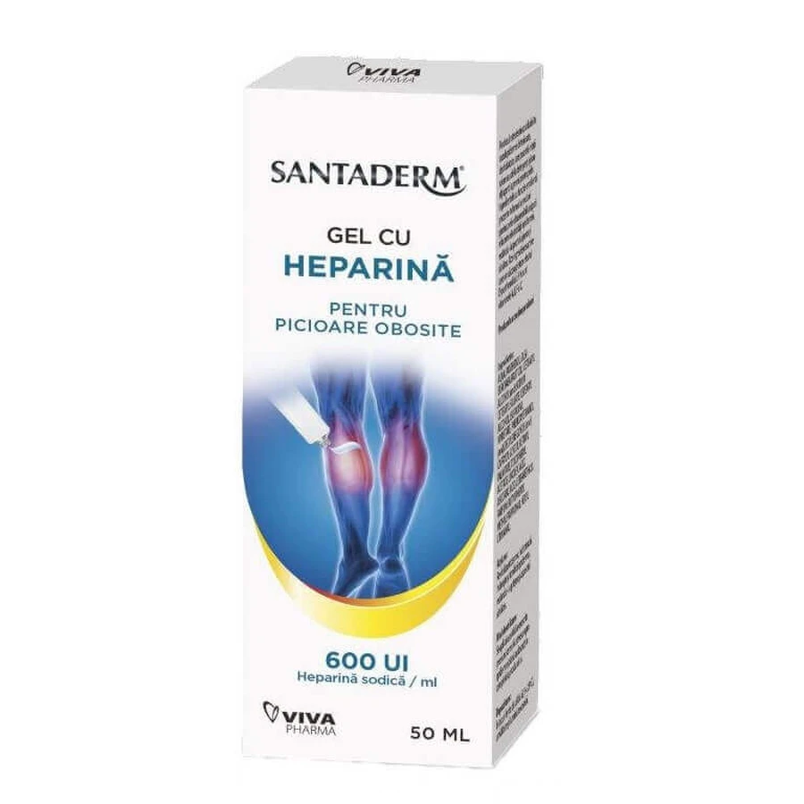 Гель Сантадерм з гепарином Viva Pharma Santaderm Heparina 600 UI, 50 мл: ціни та характеристики