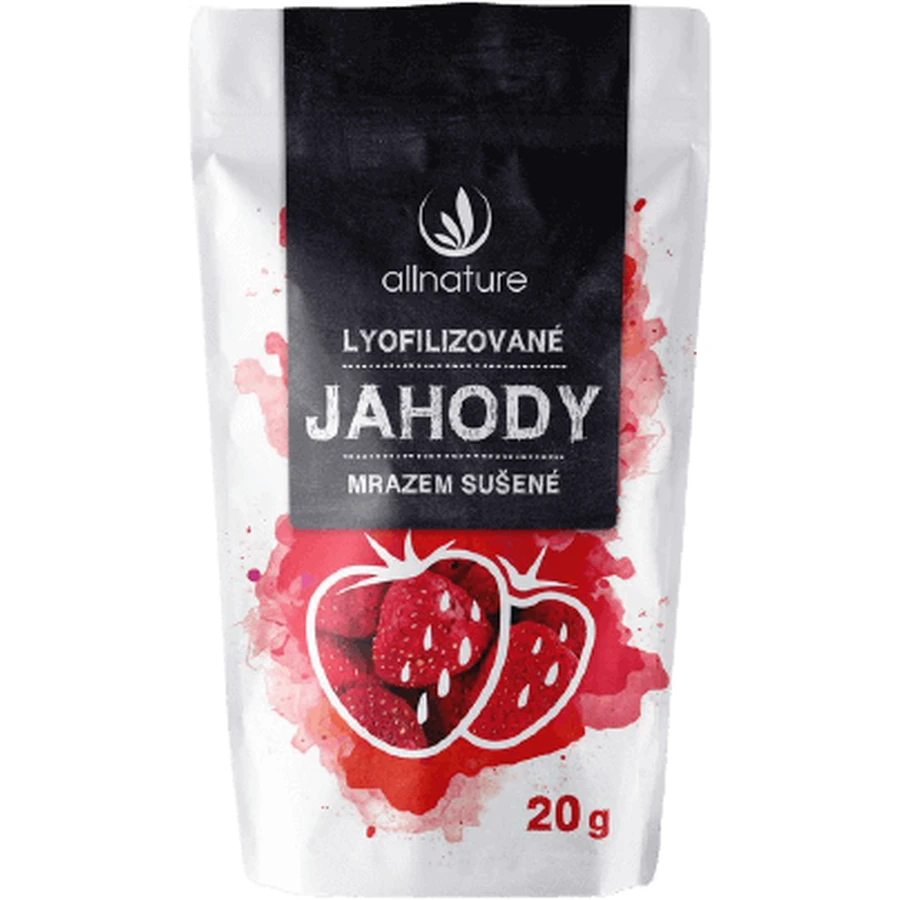 Allnature Полуниця сублімована ціла 20 г: ціни та характеристики
