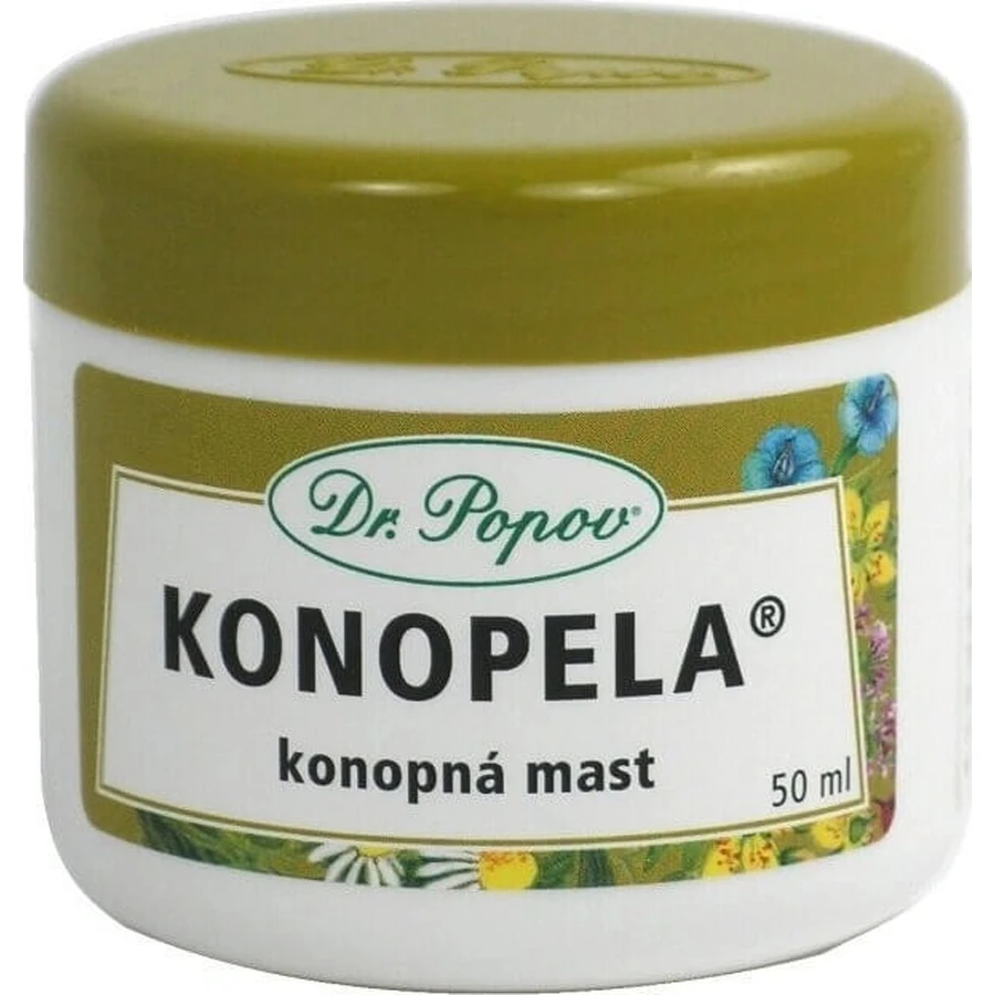 DR. POPOV KONOPELA конопляна мазь 1х50 мл, конопляна мазь: ціни та характеристики
