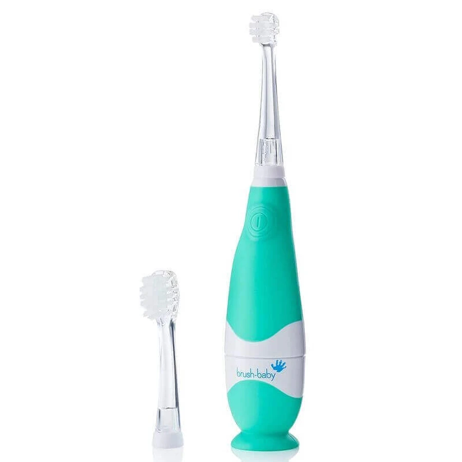 Зубная щетка BabySonic Brush-Baby звуковая, для детей от 0 до 3 лет, мята: цены и характеристики