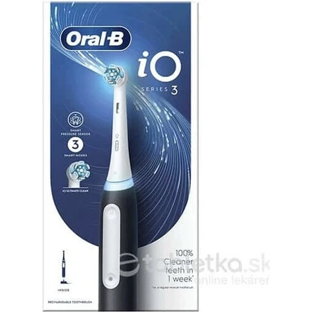 Електрична зубна щітка Oral B EK iO Series 3 Black 1×1шт, чорна: ціни та характеристики