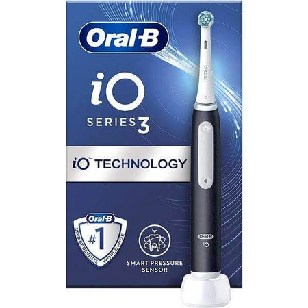 Електрична зубна щітка Oral B EK iO Series 3 Black 1×1шт, чорна: ціни та характеристики