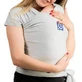 Эластичная система для ношения ребенка Wrap, светло-серый, First Hug