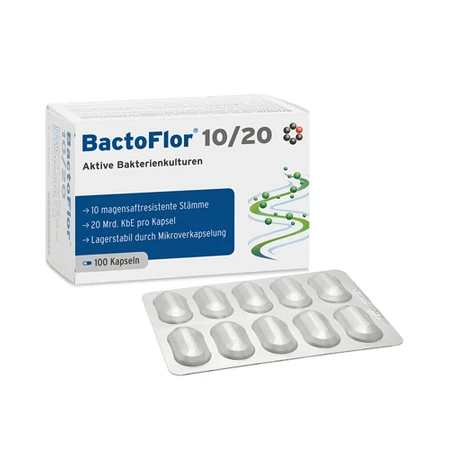 БактоФлор 10/20 INTERCELL Pharma BactoFlor, 100 капсул: ціни та характеристики