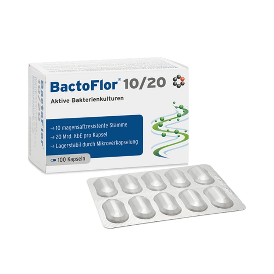 БактоФлор 10/20 INTERCELL Pharma BactoFlor, 100 капсул: ціни та характеристики