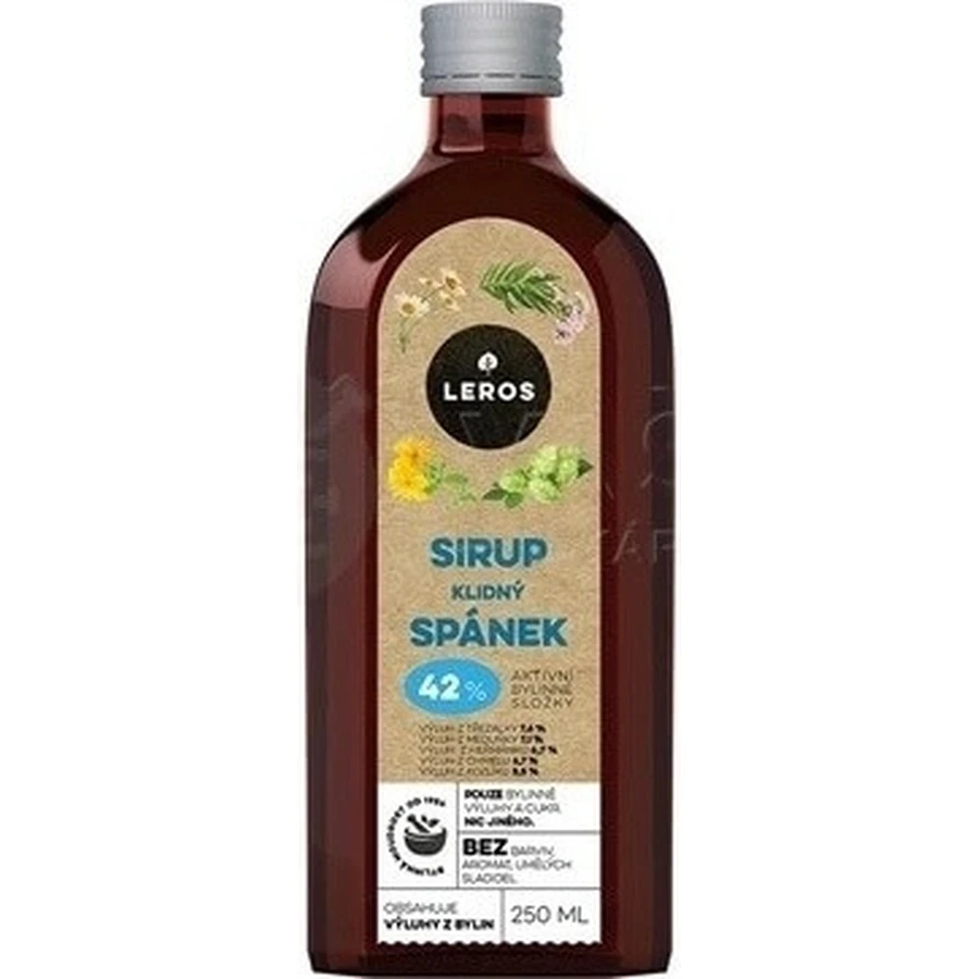 Cироп Leros Sirup Calm Sleep, успокаивающий, 250 мл: цены и характеристики