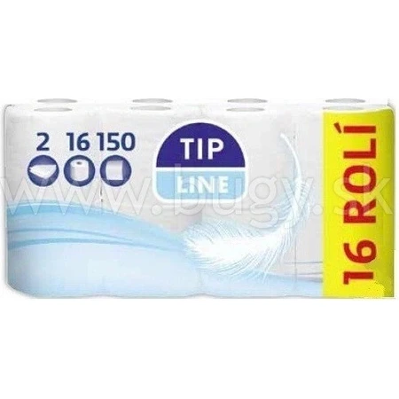 Tip Line Туалетная бумага 16x150утр. 2вр. 1×16шт, туалетная бумага 2 слойная: цены и характеристики