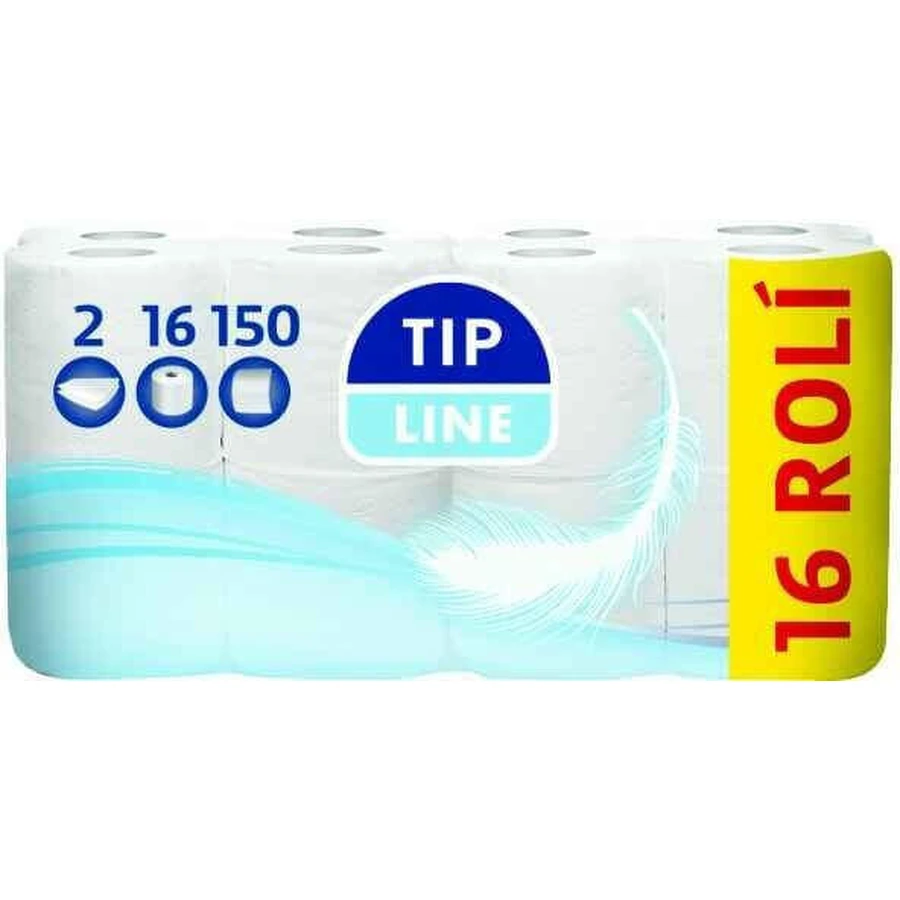 Tip Line Туалетная бумага 16x150утр. 2вр. 1×16шт, туалетная бумага 2 слойная: цены и характеристики