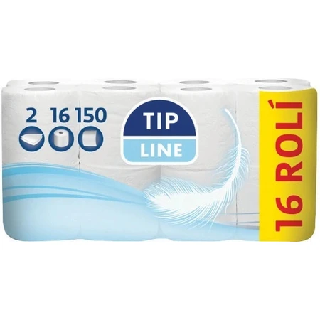 Tip Line Туалетная бумага 16x150утр. 2вр. 1×16шт, туалетная бумага 2 слойная: цены и характеристики