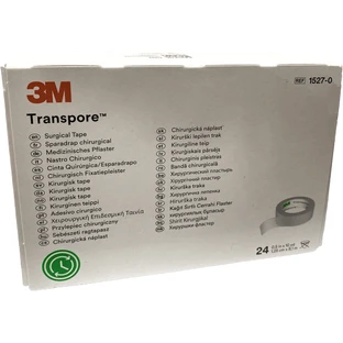 Пластир 3M Futuro Transpore, котушка 1,25 см х 9,1 м, прозорий поліуретан 24 шт.