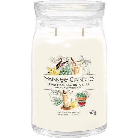 Yankee Candle - Фірмова велика свічка Sweet Vanilla Horchata 1×567g, ароматична свічка: ціни та характеристики