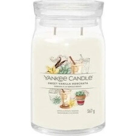 Yankee Candle - Фірмова велика свічка Sweet Vanilla Horchata 1×567g, ароматична свічка: ціни та характеристики