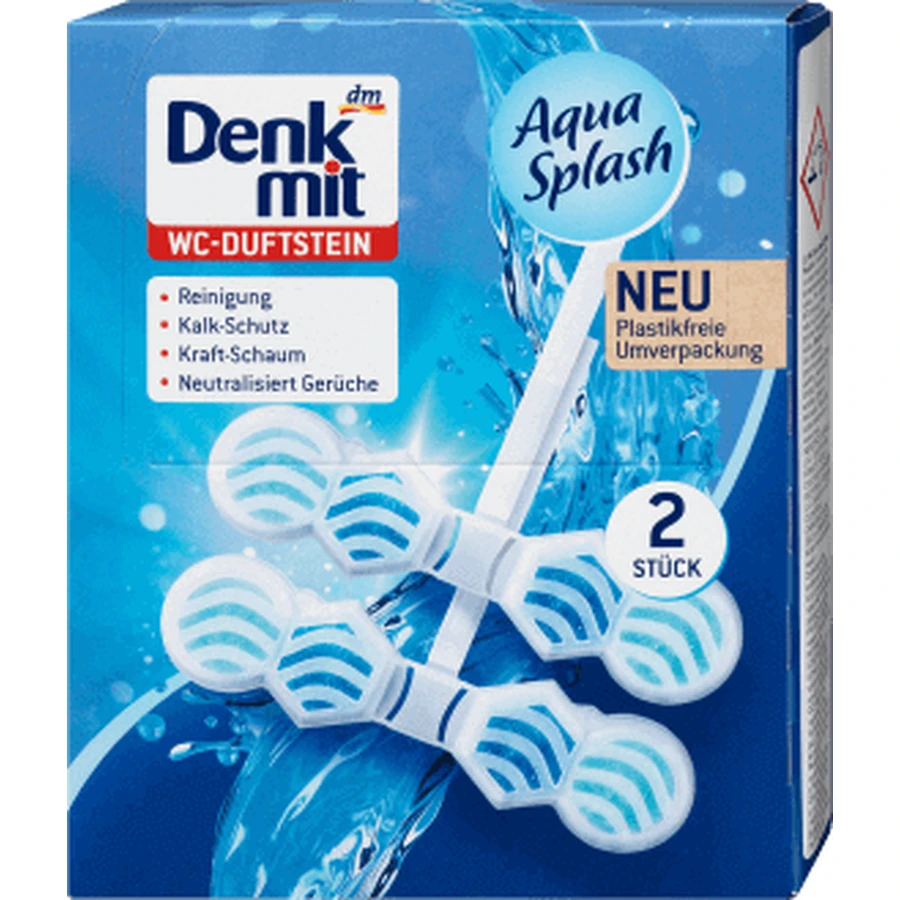 Denkmit Освіжувач для туалету Aqua Splash, 2 шт: ціни та характеристики