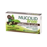 Карамельки Mucolid с лакрицей и мятой, 24 штуки, Farmaderbe