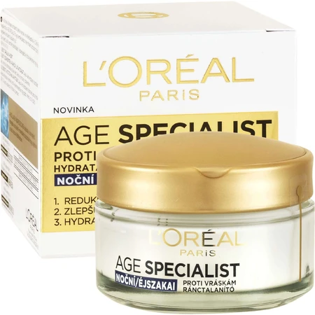 L'Oréal Paris Age Specialist 35+ Зволожувальний нічний крем проти зморшок 50 мл: ціни та характеристики