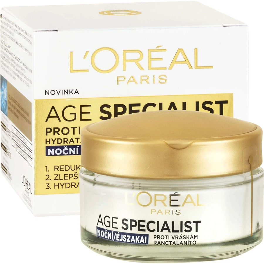 L'Oréal Paris Age Specialist 35+ Зволожувальний нічний крем проти зморшок 50 мл: ціни та характеристики