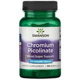 Swanson Chromium Picoliante, хром 200 мкг, 200 капсул