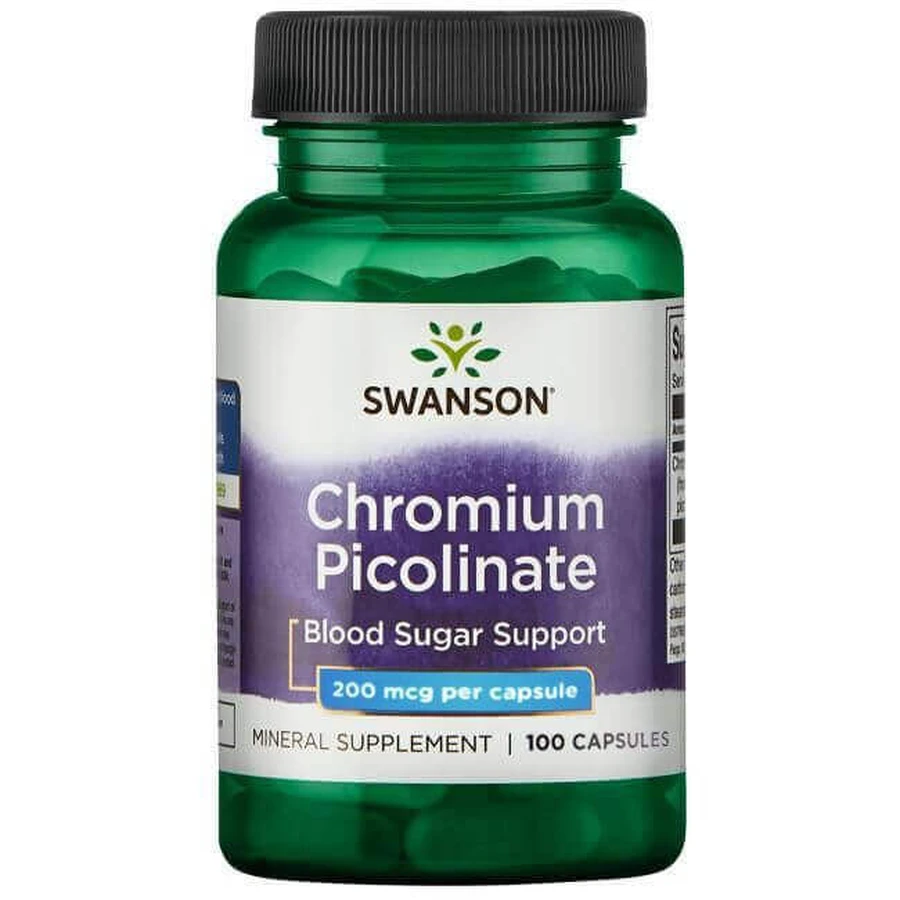 Swanson Chromium Picoliante, хром 200 мкг, 200 капсул: цены и характеристики