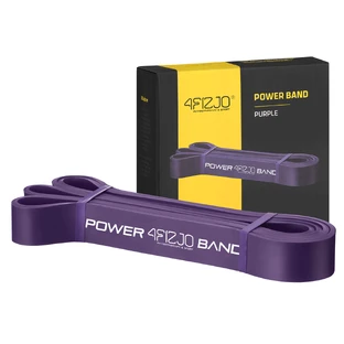 4Fizjo Power Band, резистивная лента для упражнений, фиолетовая, 17-26 кг