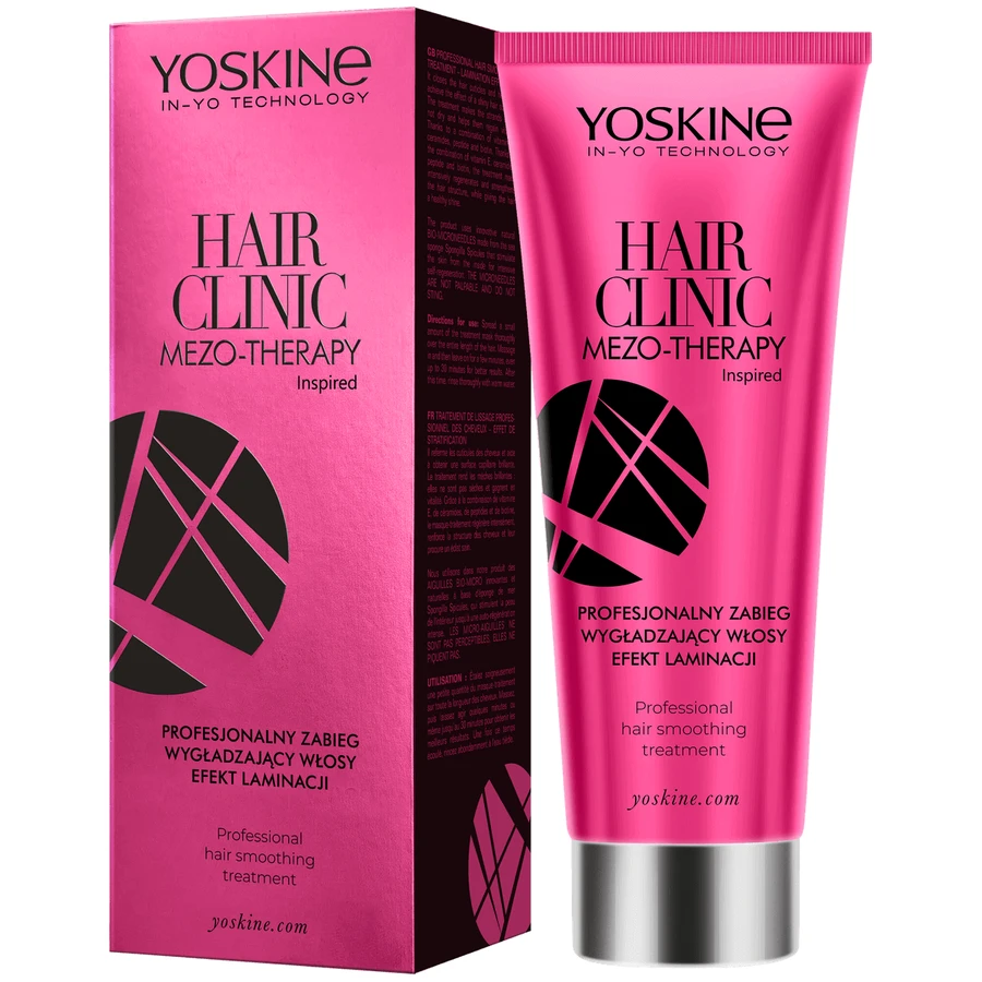 Yoskine Hair Clinic Meso-Therapy, професійний засіб для розгладження волосся, з ефектом ламінування, 200 мл: ціни та характеристики
