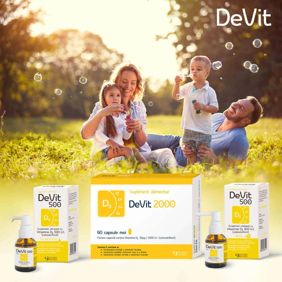 Спрей Pharma Brands DeVit 500 с витамином D3 500 МЕ суспензия масляная, 20 мл: цены и характеристики