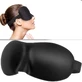 Waya 3D Comfort, повязка на глаза для сна, черная, 1 шт.
