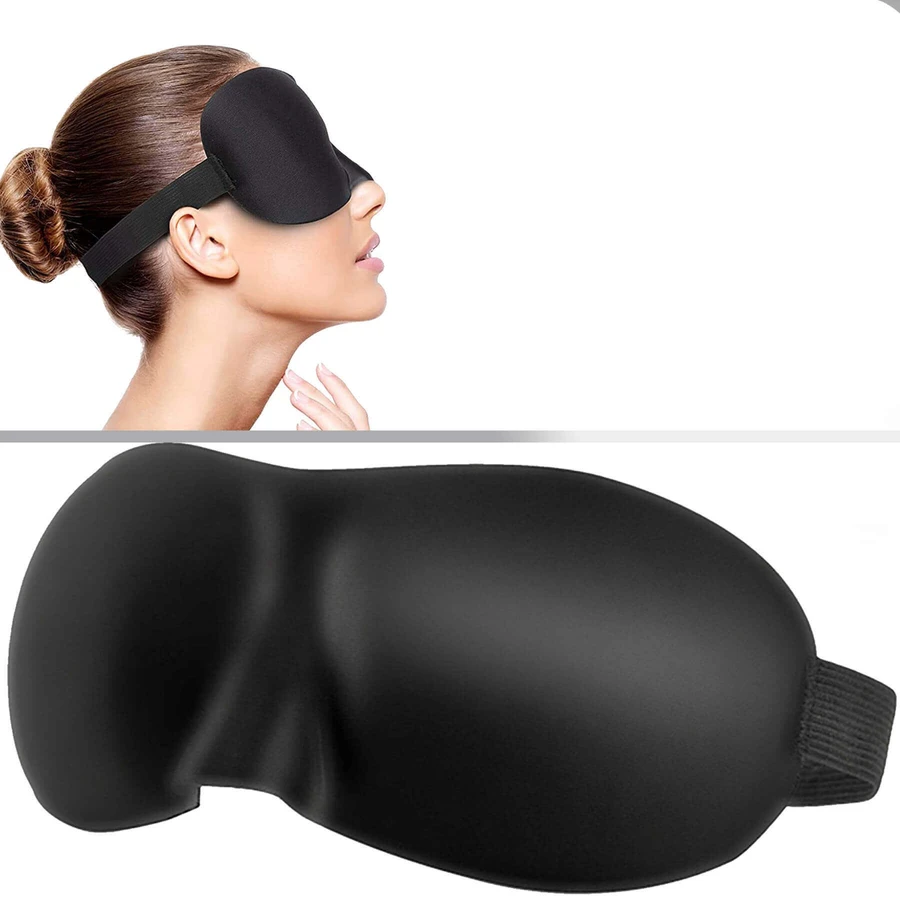 Waya 3D Comfort, повязка на глаза для сна, черная, 1 шт.: цены и характеристики
