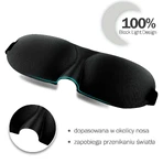 Waya 3D Comfort, повязка на глаза для сна, черная, 1 шт.: цены и характеристики