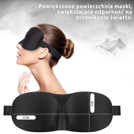 Waya 3D Comfort, повязка на глаза для сна, черная, 1 шт.: цены и характеристики