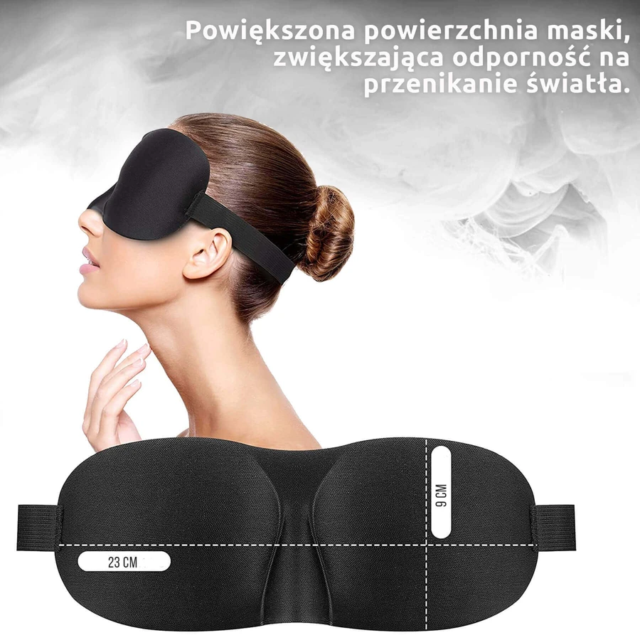 Waya 3D Comfort, повязка на глаза для сна, черная, 1 шт.: цены и характеристики
