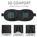 Waya 3D Comfort, повязка на глаза для сна, черная, 1 шт.: цены и характеристики