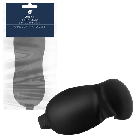 Waya 3D Comfort, повязка на глаза для сна, черная, 1 шт.: цены и характеристики