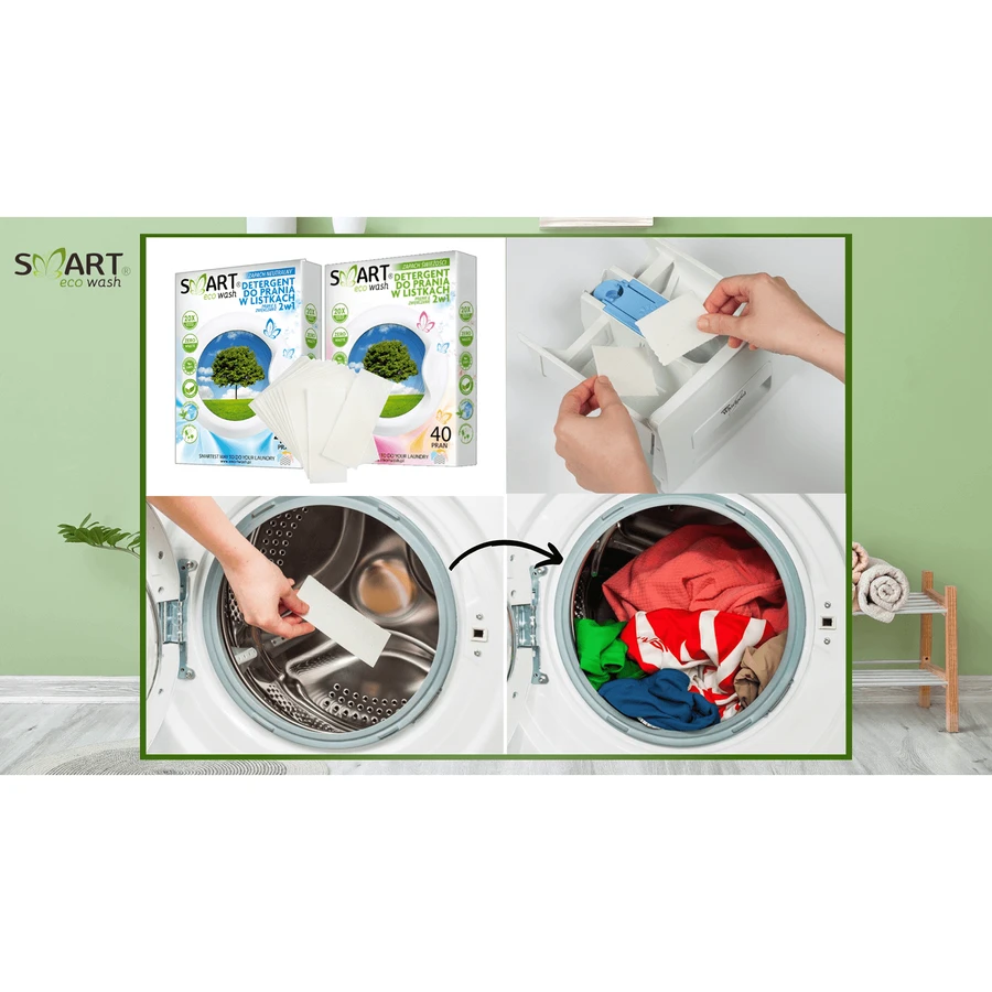 Smart Eco Wash, пральні та пом'якшувальні подушечки, Відень, 40 штук: ціни та характеристики